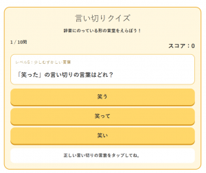 言い切りクイズ