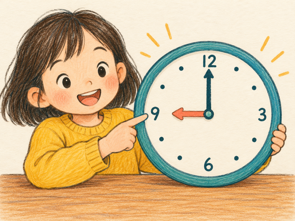時計が読めても、時間はわかる？